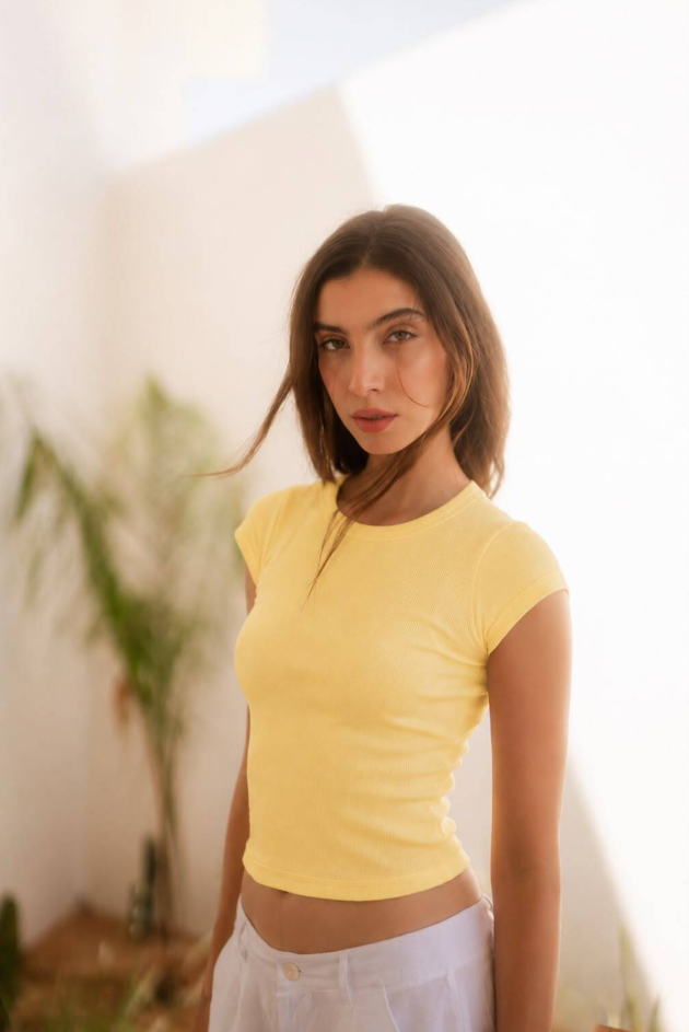 T-shirt - Jaune Pastel