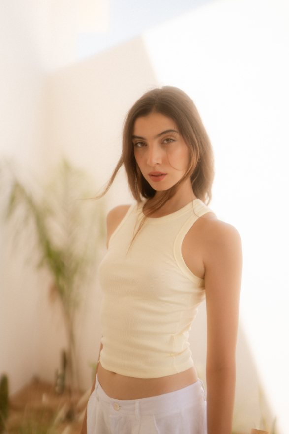 Débardeur - Jaune Pastel