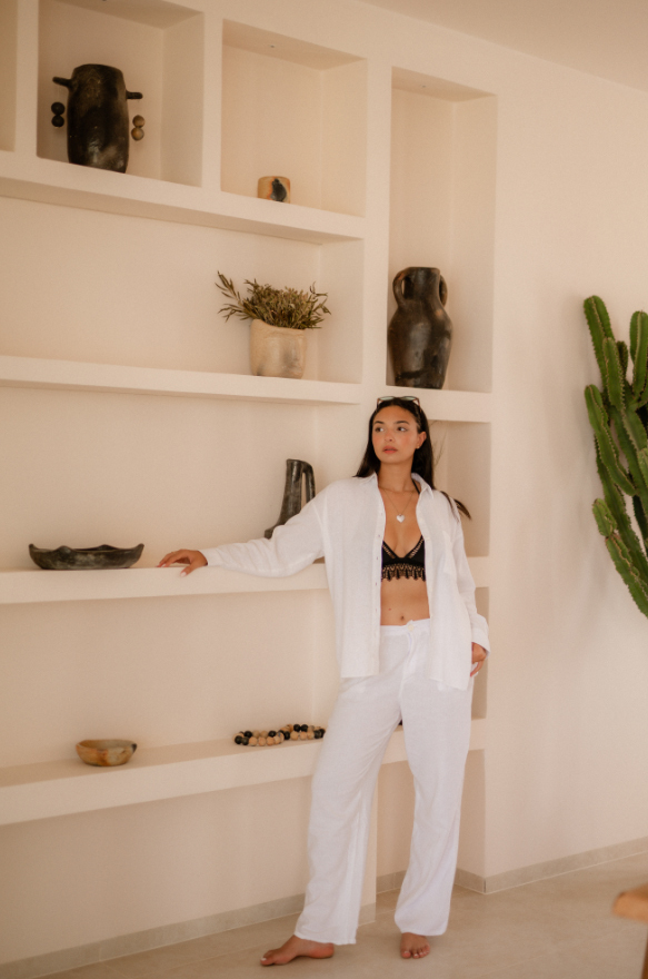 Set Pantalon Horizon - Blanc vue 3