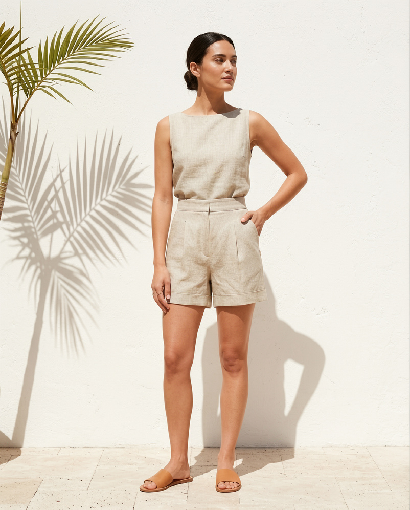 Le short en lin